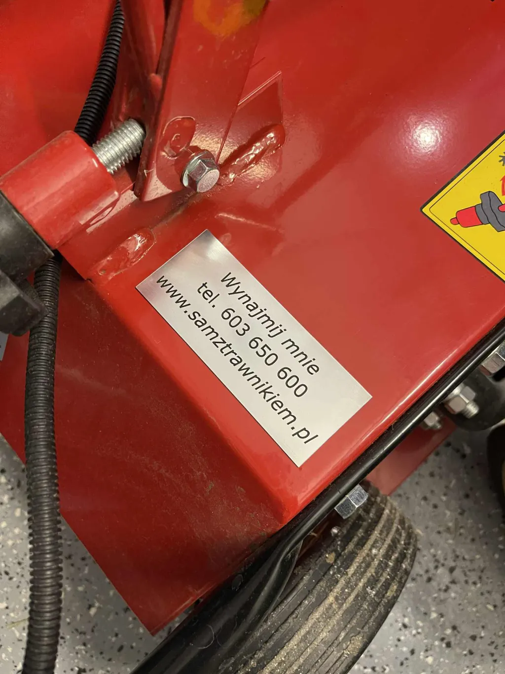 tabliczka na areatorze